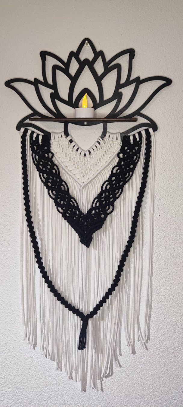 Tutte le decorazioni: Makramee Wanddeko Lotus 🪷 – Nuovo e nell'imballaggio originale da Männedorf venduto da mes_7725