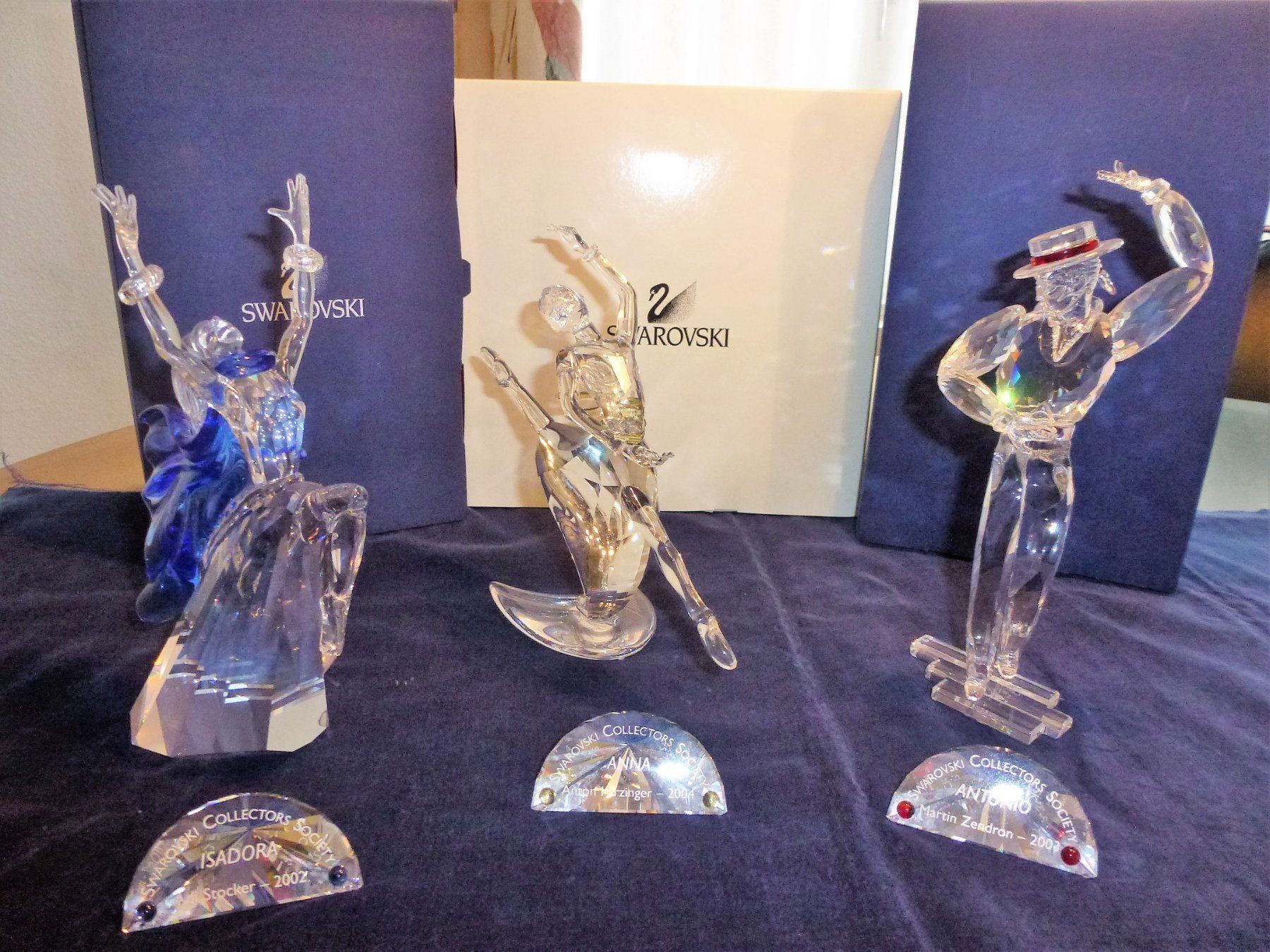 Swarovski Statuette: Swarovski SCS Jahresfigur 2002 Isadora – Usato da Zürich venduto da Fox410 9