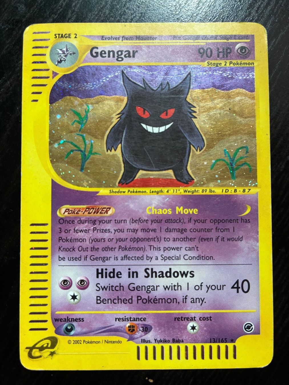 Pokémon Carte collezionabili: Pokemon Gengar Expedition 13 - Holo - EN – Usato da Morges venduto da DideeJ