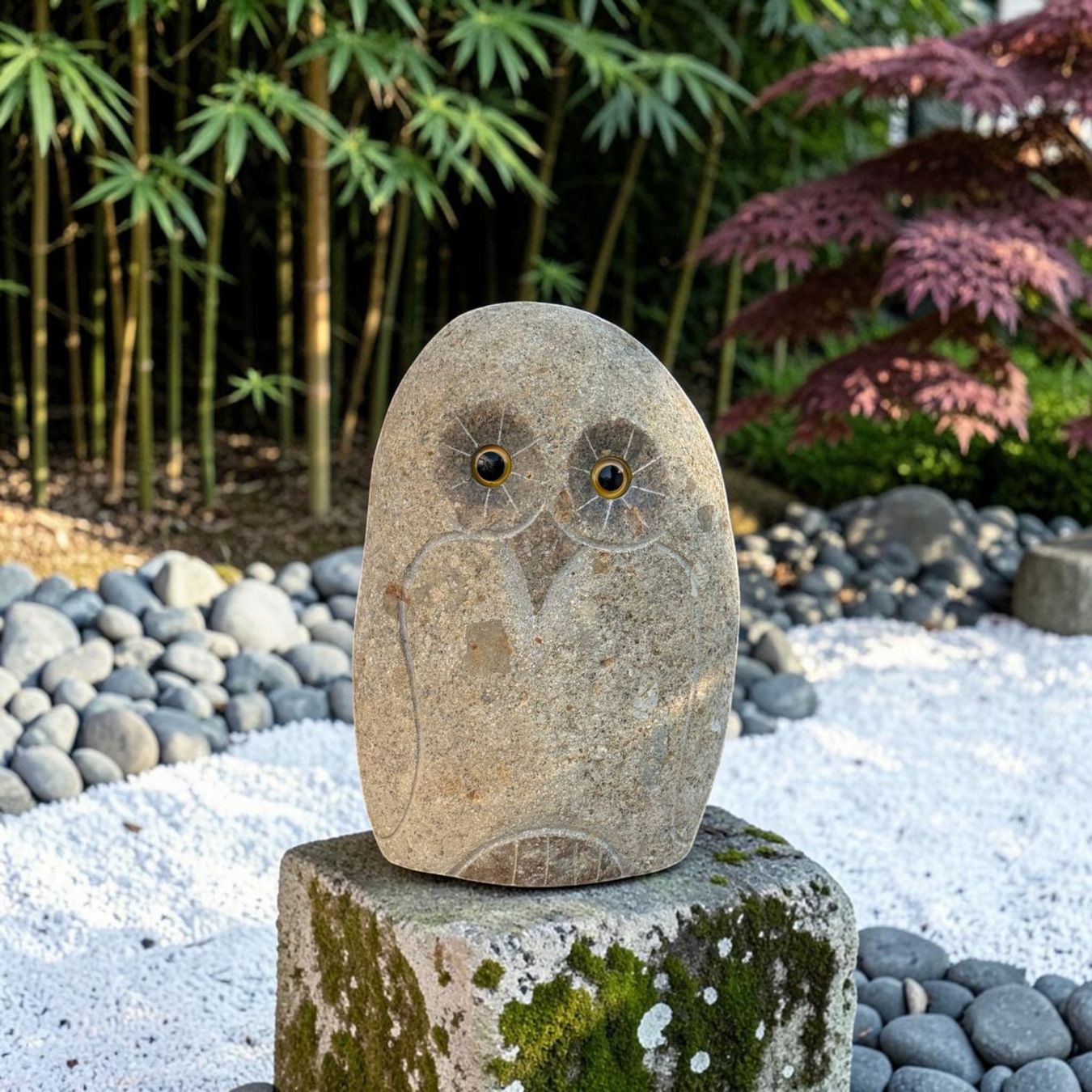 Skulpturen & Statuen: Naturstein Eule Skulptur Steinfigur Krafttier Gartenfigur – Gebraucht aus Hilpoltstein von TOMTAO88 2
