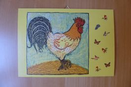 Bild auf Sperrholz - 15 x 21 cm