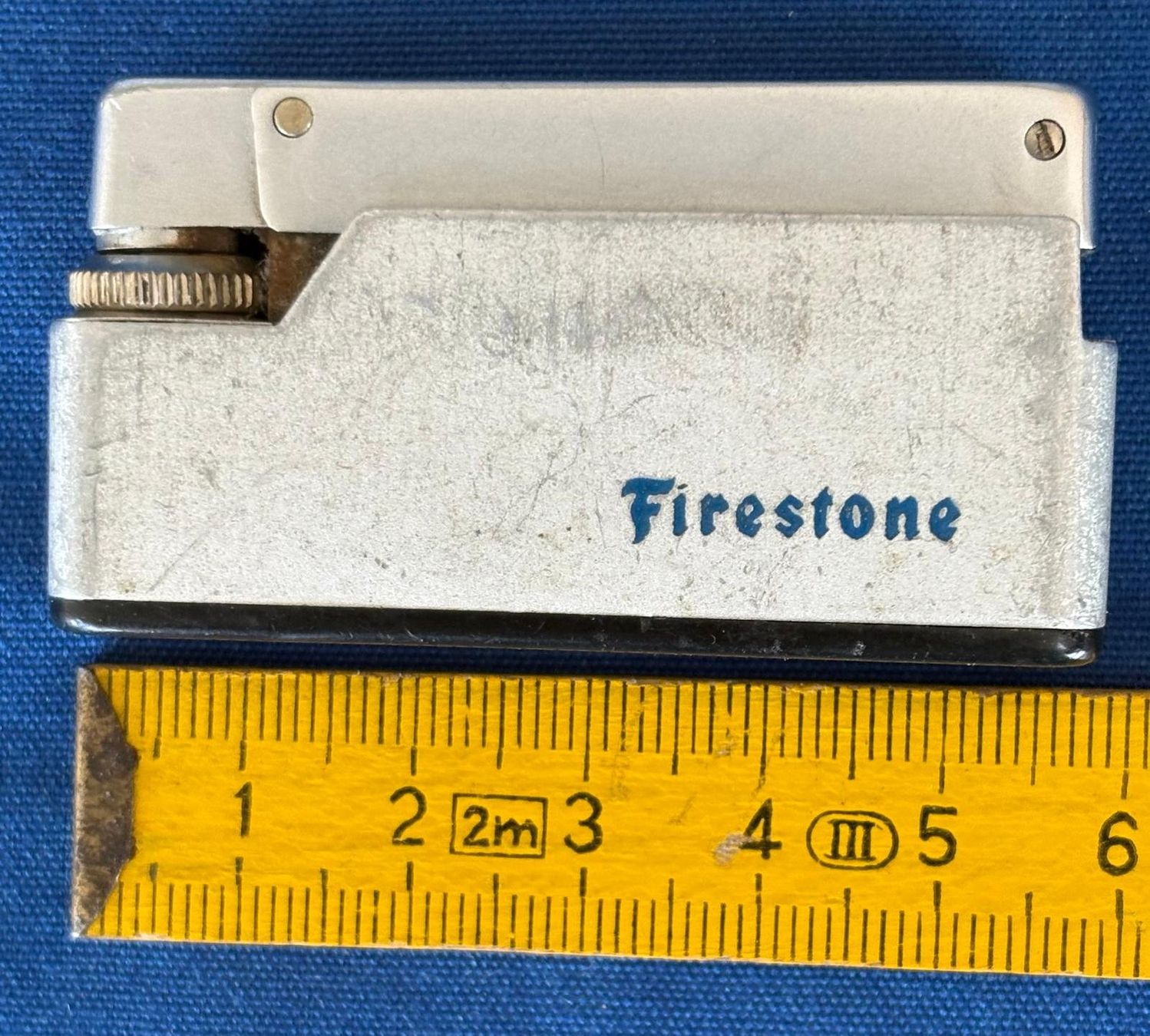 Feuerzeuge: VINTAGE FEUERZEUG FIRESTONE – Defekt aus Ostermundigen von Wyatt-Earp 4