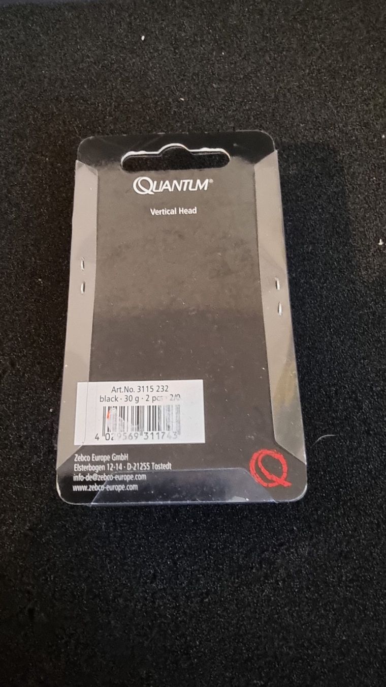 Esche: Angelköder Jighead Vertical Head Quantum black 30g 2/0 – Nuovo e nell'imballaggio originale da Abtwil SG venduto da Fischerei_Artikel 1