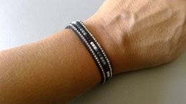 Bracelet avec perles & strass Trend Fashion, NEUF