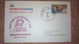 Swissair Chicago - Geneve 01.04.1987