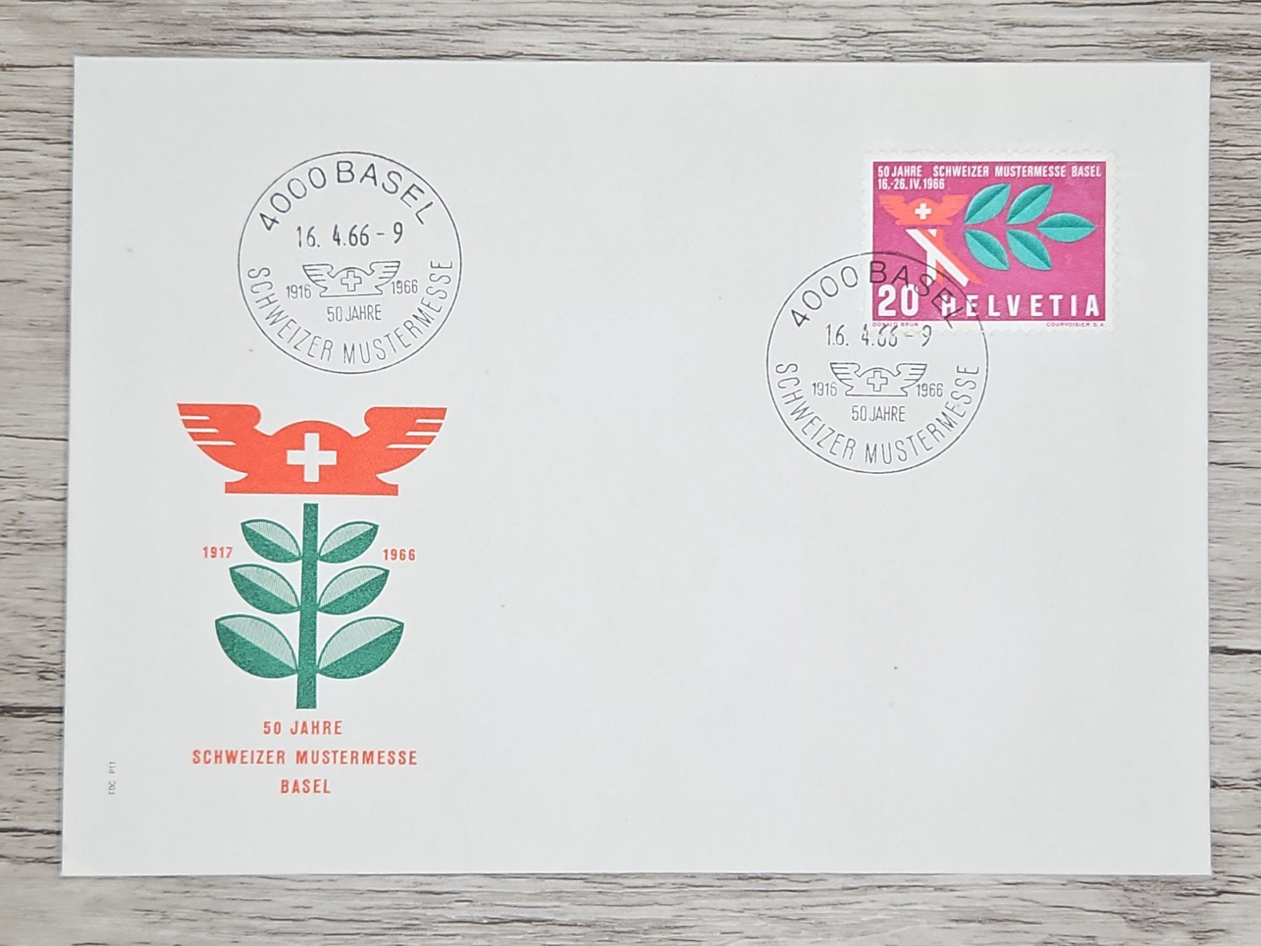 Tutti i francobolli: CL17 Enveloppe + Timbre Suisse 1966 – Usato da Cousset venduto da Patrick_Collections
