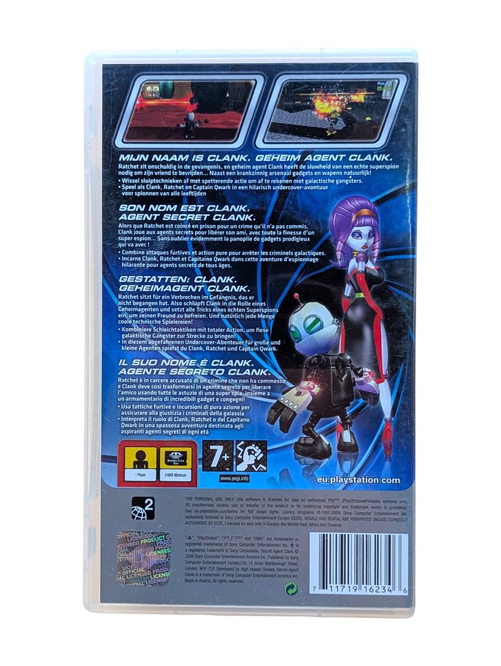 Sony Spiele: Secret Agent Clank PSP UMD Ausgetauscht – Gebraucht aus Domat/Ems von IsseldorsShop 1