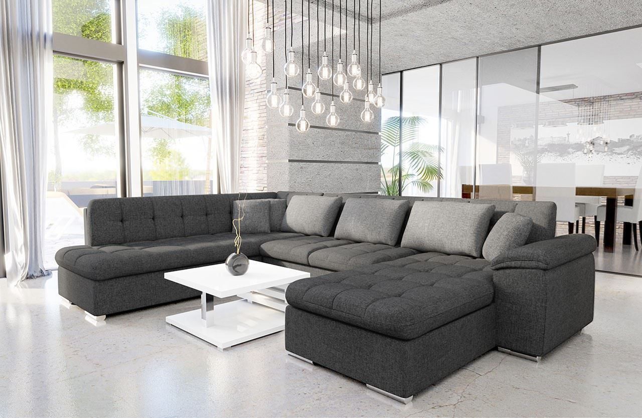 Sofas: Wohnlandschaft Couch mit Bettkasten und Schlaffunktion – Neu und originalverpackt aus Wallenwil von toesstal-vertrieb