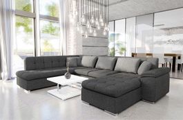 Wohnlandschaft Couch mit Bettkasten und Schlaffunktion