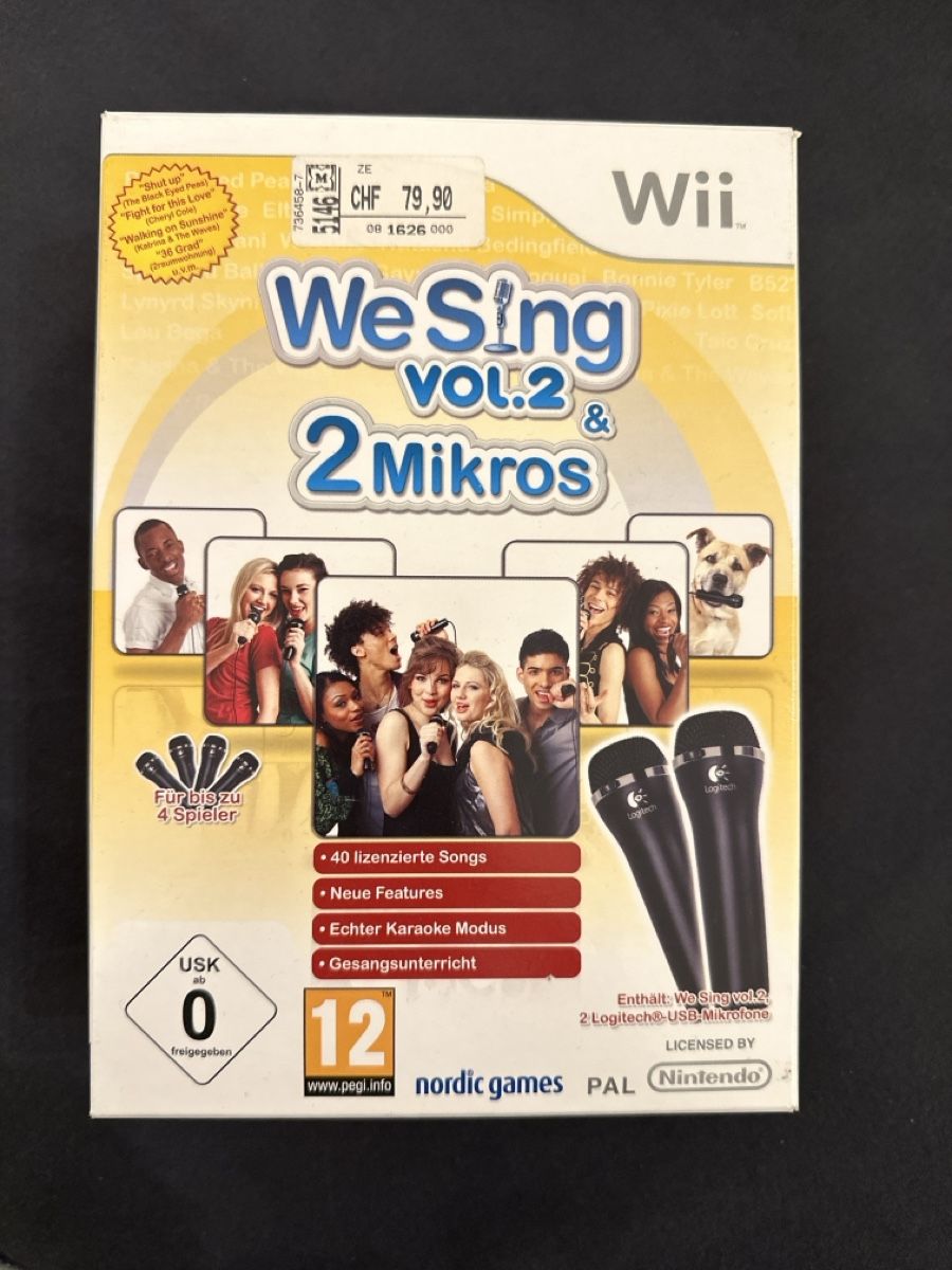 Nintendo Giochi: Nintendo Wii: We Sing Vol. 2 & 2 Mikros – Nuovo (secondo la descrizione) da Ettingen venduto da slg_4107