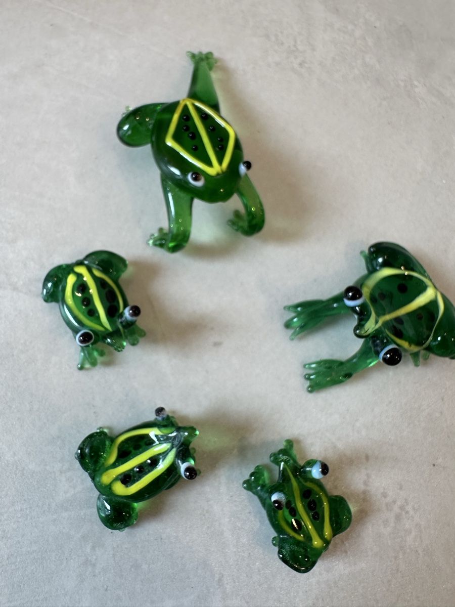Statuette: Murano Glasfrösche – 5er Set – Nuovo (secondo la descrizione) da Nebikon venduto da Vanessa2003 2