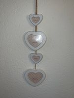 Deko Bilderrahmen Herz 4er Set Shabby Chic