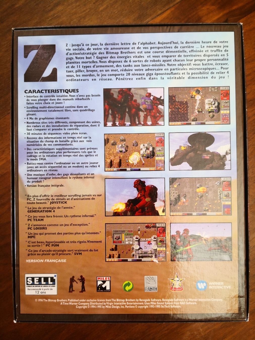 Giochi: Z (The Bitmap Brothers) Big Box FR – Usato da Peseux venduto da CatiArt 1