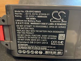 Dyson Akku SV15, SV18, 4000mAh - Top Zustand für Staubsauger