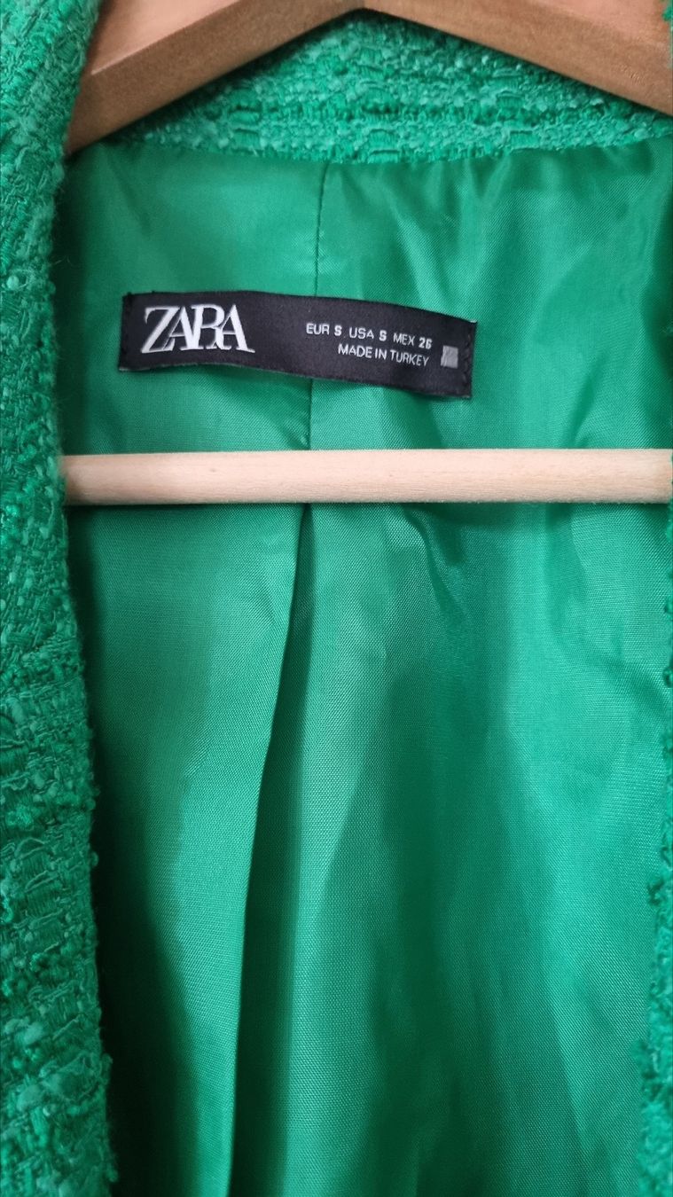 Zara Giacche: Zara Tweed Blazer grün Grösse S – Nuovo (secondo la descrizione) da Zürich venduto da Bunnysat 1