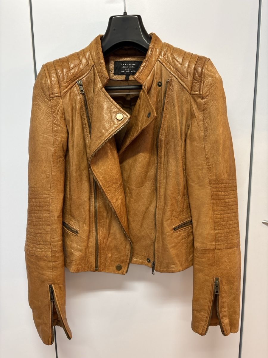 Zara Jacken: Trafaluc Lederjacke braun Bikerjacke – Neu (gemäss Beschreibung) aus Winterthur von Winti_Baer 2