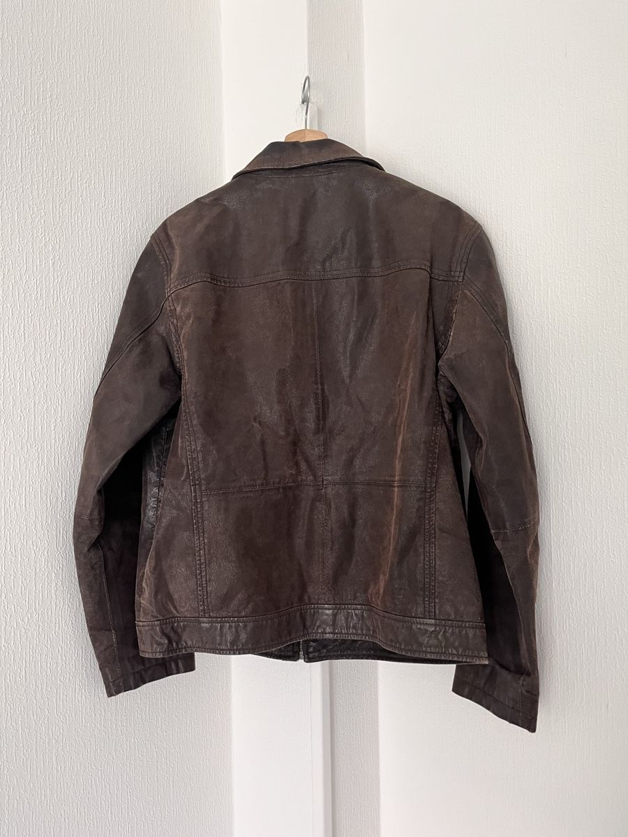 Maddison Giacche: Maddison Brown Leather Jacket Size 50  – Usato da Lausanne venduto da Danash 6