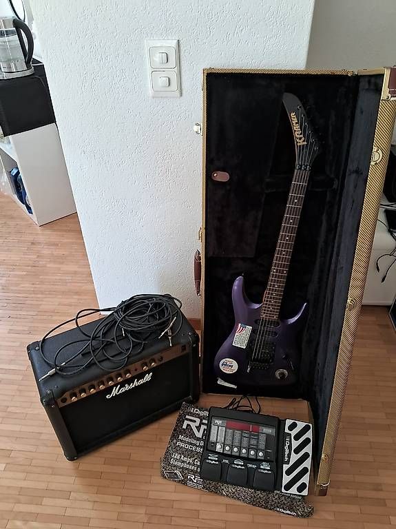 Kramer Strumenti musicali: Kramer Striker mit Verstärker und Modelling-Prozessor – Usato da Wettingen venduto da elv_khg5