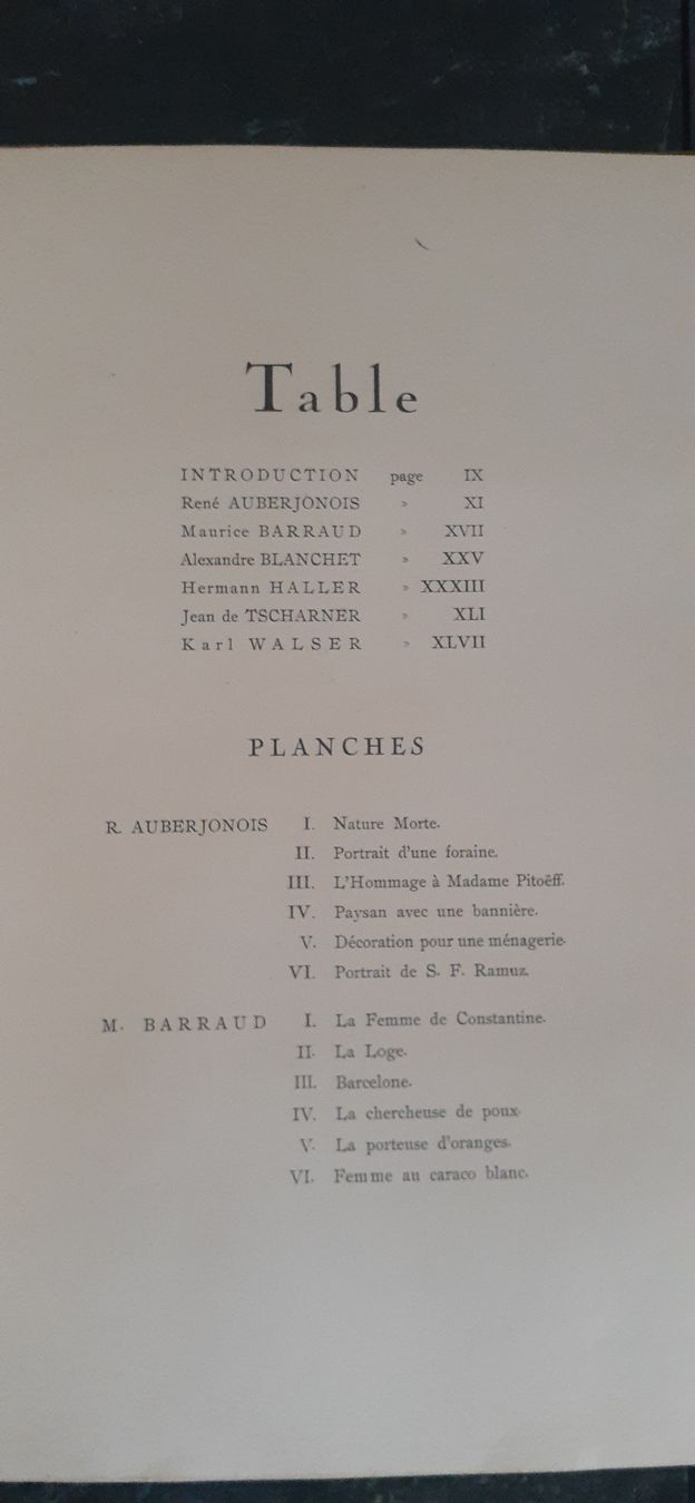 Bücher: Peintres Suisses , Barraud. Blanchet . – Gebraucht aus Le Locle von CHEGUA 2