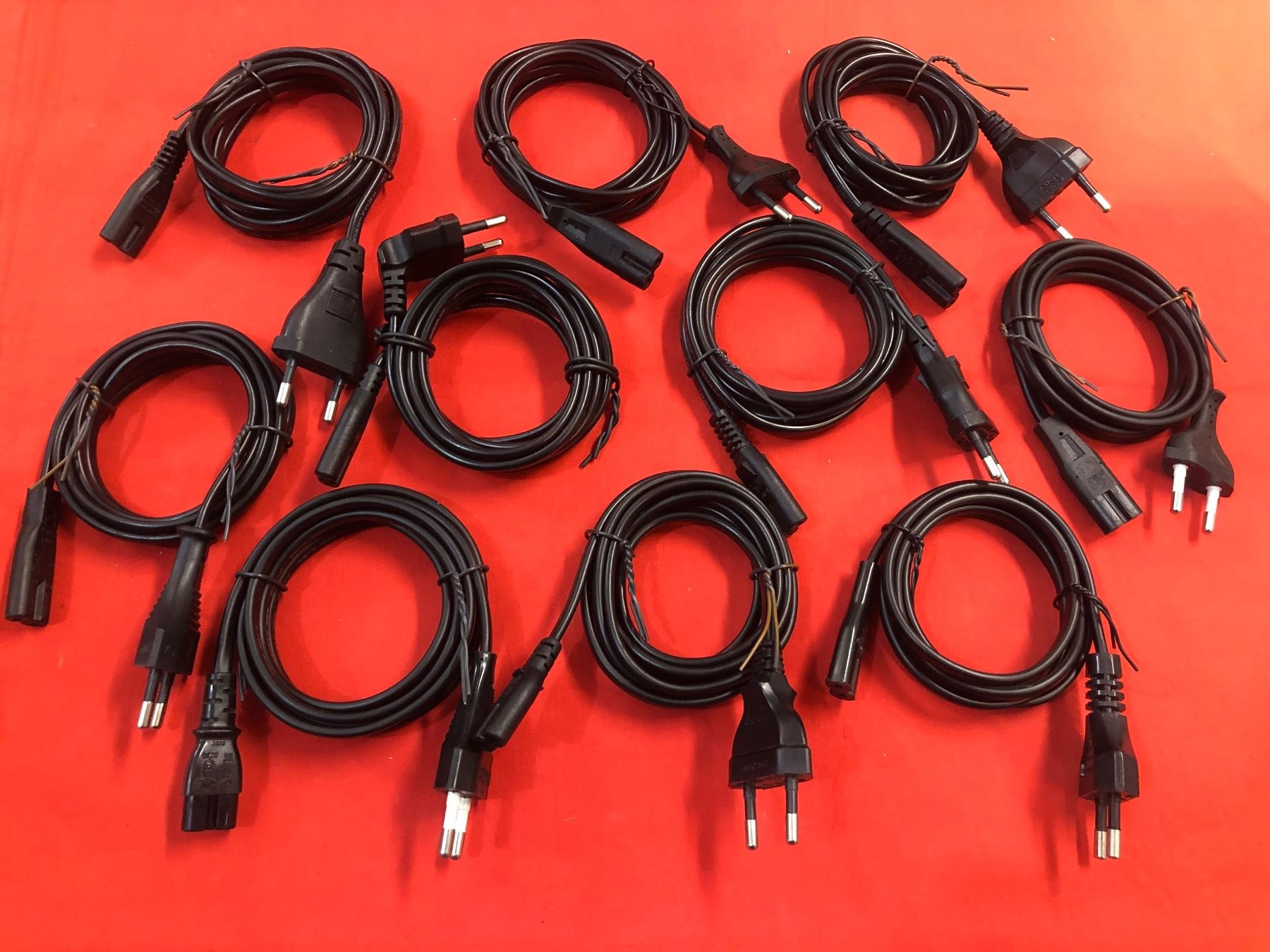 Kabel: 10 Stk. Euro-Netzkabel Anschlusskabel – Gebraucht aus Neerach von Arbimus