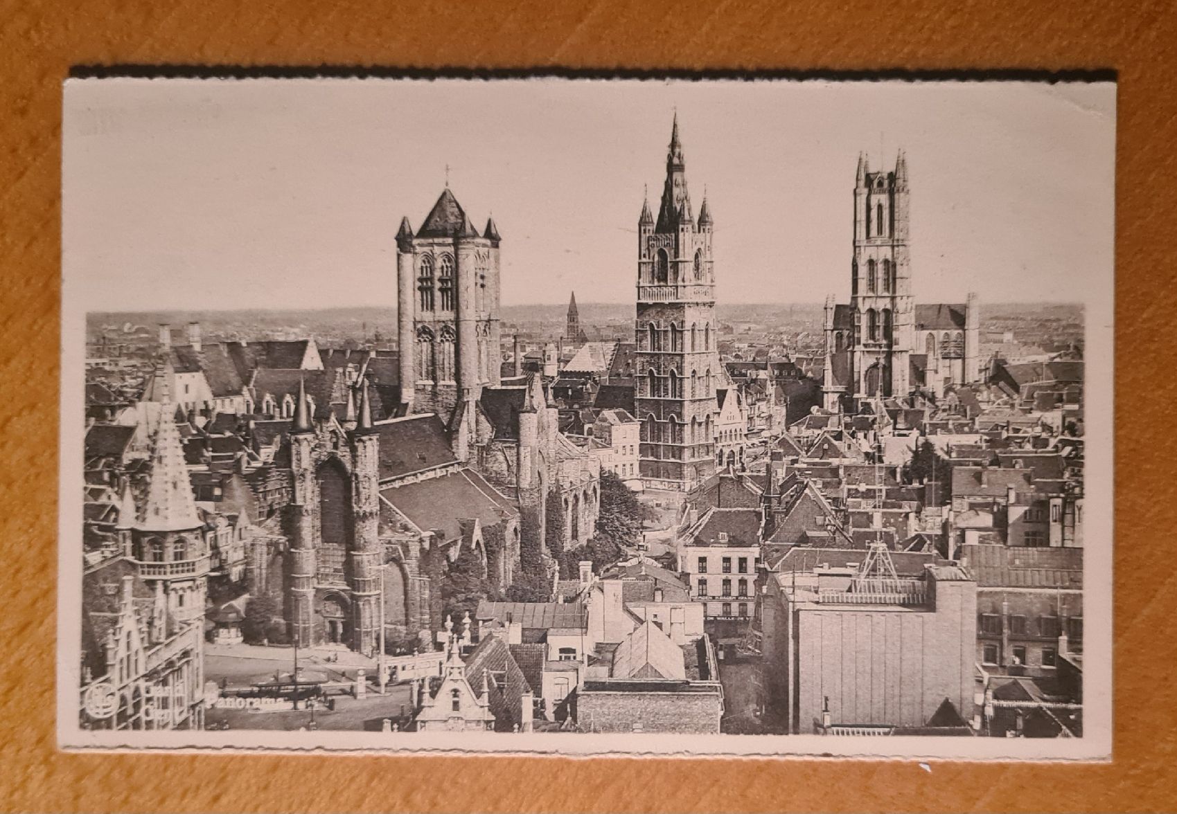 Cartoline postali: Gent, Panoramaaufnahme 1952 – Usato da Ebikon venduto da Donar50