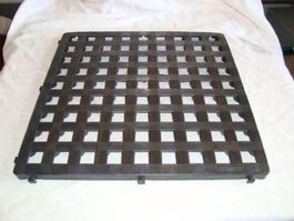 Neue Rostfussbodenplatten  Schwarz