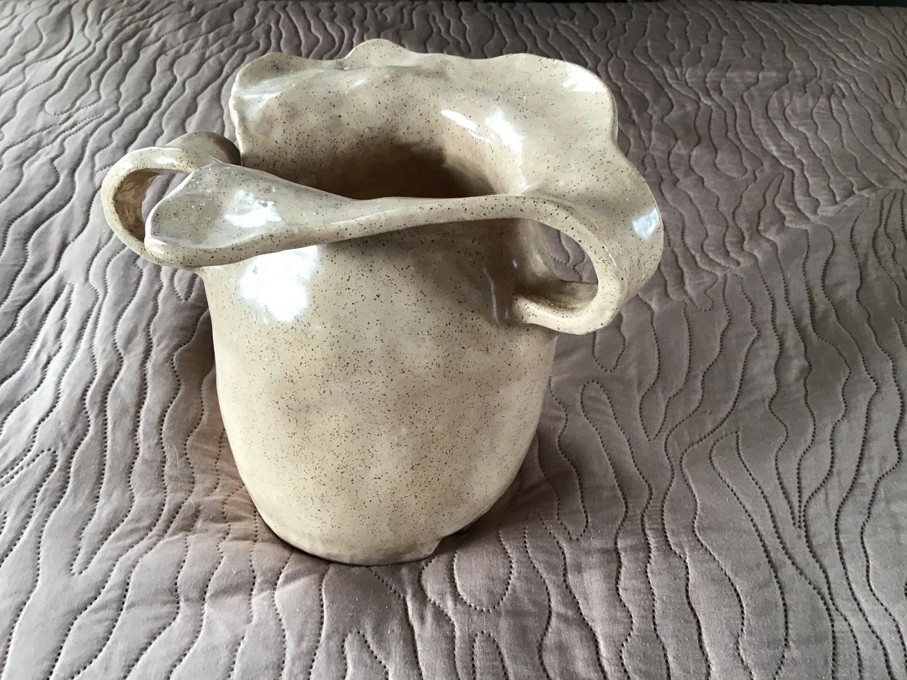 Vasen & Gefässe: Vase Handarbeit, Ton glasiert – Neu (gemäss Beschreibung) aus Rüti ZH von Wernika1