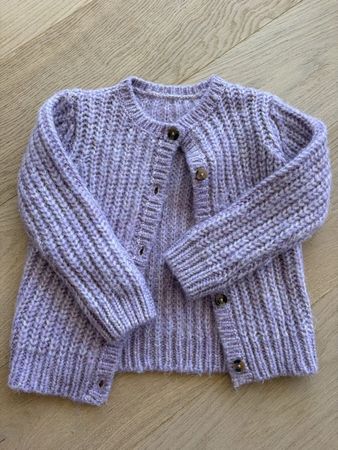 Strickjacke Kinder flieder ca. Gr. 110/116