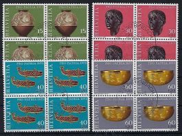 Pro Patria  1973 Viererblochs gestempelt    11332