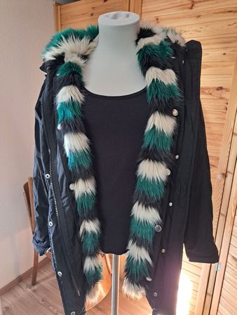 Marc Aurel Winterjacke 2 in 1 mit Kunstfellkragen, Grösse 38