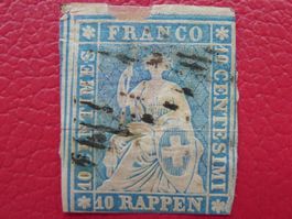 1857, 23E - Strubel (23B3.m) Seidenpapier, Kat: 600.-