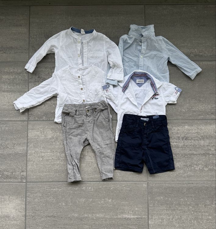H&M Lotti & Set di vestiti: Neuwertiges Kleiderset Gr. 80 / Hemd , Hose für Jungen Fest – Nuovo (secondo la descrizione) da Riehen venduto da Silvia_1