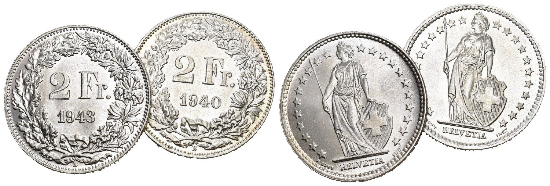 Tutti le monete: Schweiz 1943+1940 – Usato da Bern venduto da numismatictops