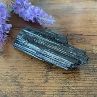 ✲ Schwarzer Turmalin Rohstein ✲ 70g / 78mm Schörl Tourmaline