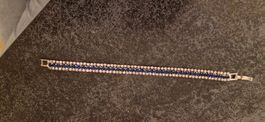 Glamour Armband mit Blauen und Weissen Strasssteine💙🤍✨️
