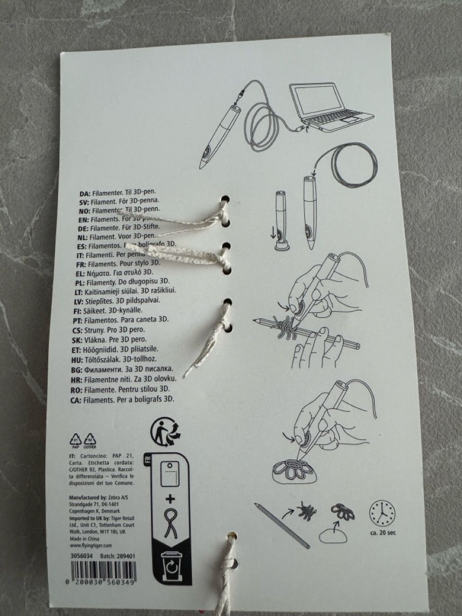 Filament: Filaments for 3D pen | NEW! – Neu und originalverpackt aus Sins von sum_lv6d 1