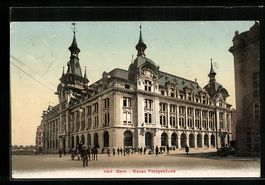 AK Bern, Neues Postgebäude, 1907