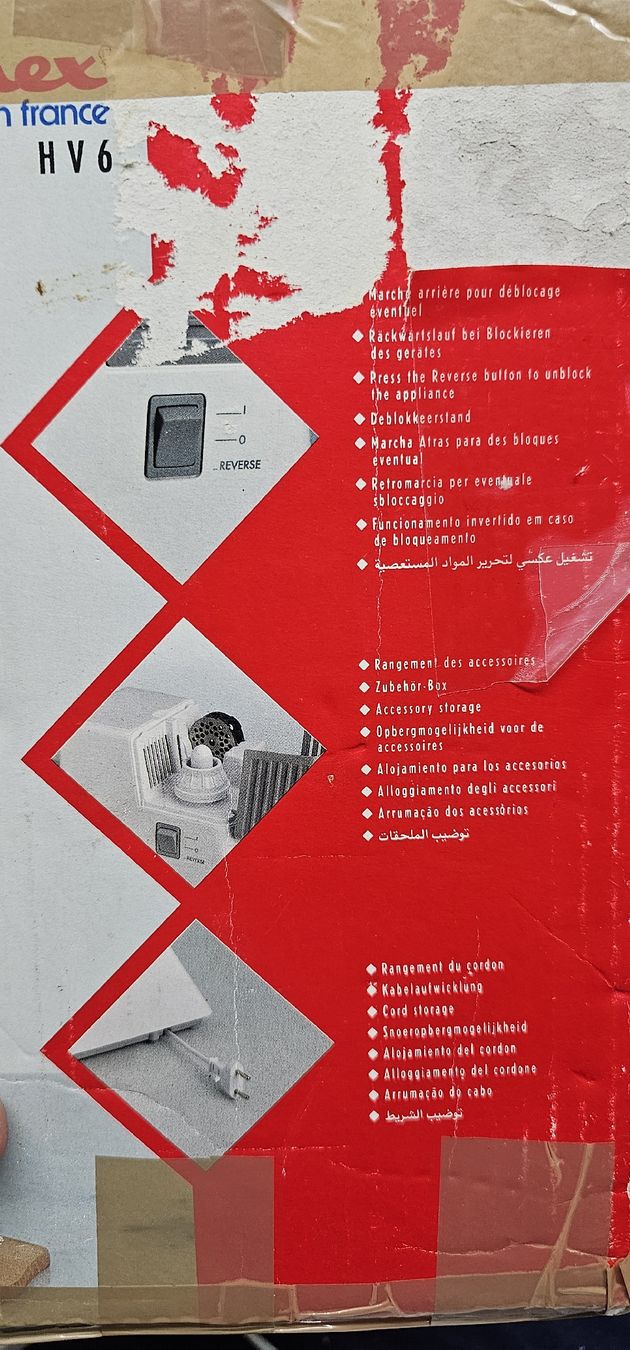 Moulinex Elettrodomestici da cucina: Fleischwolf, Moulinex HV6 mit Zubehör – Usato da Balsthal venduto da Koala606 5