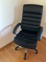 Bürostuhl Kunstleder schwarz höhenverstellbar