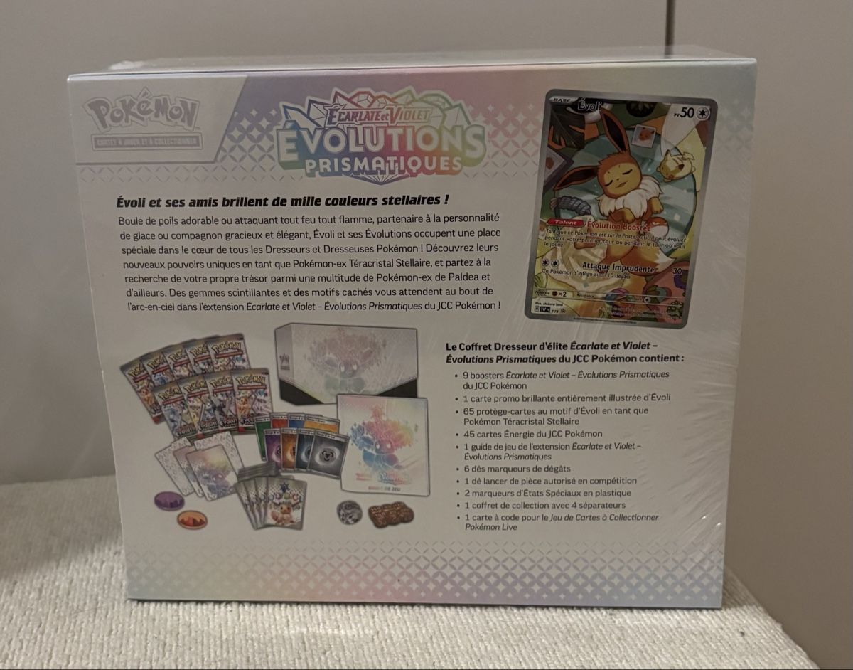 Pokémon Carte collezionabili: Pokémon Écarlate et Violet Évolution Prismatiques FR – Nuovo e nell'imballaggio originale da Grand-Lancy venduto da Mario64 1