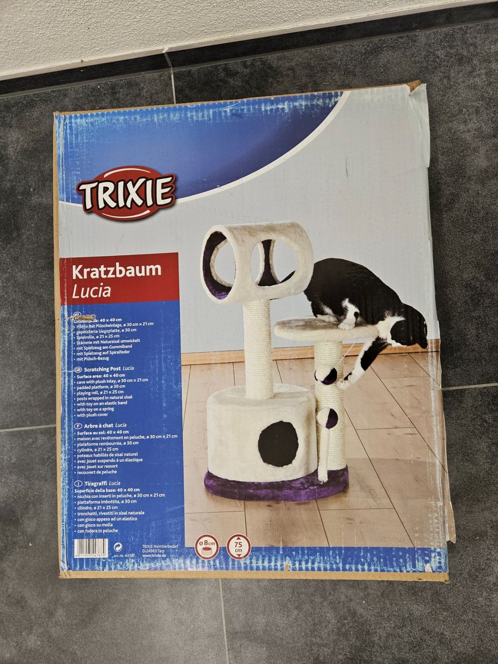 Tiragraffi: Katzenbaum Lucia, Trixie, Höhe 75 cm – Nuovo e nell'imballaggio originale da Tegerfelden venduto da huustiershop
