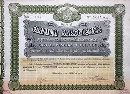 Omnium Barcelonés SA, Barcelona - 1913