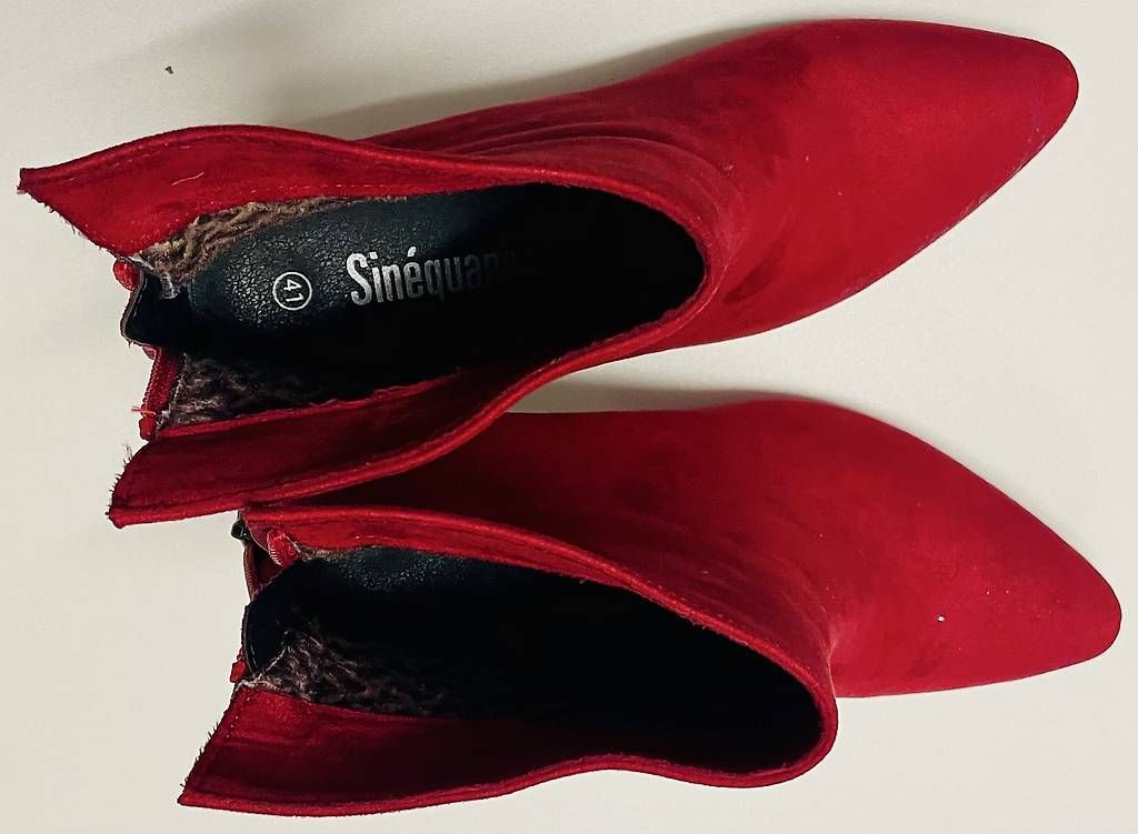 Scarpe da donna: Bottines Sinéquanone rouges  pointure 41 – Usato da Lussy-sur-Morges venduto da sam_qb8s 2