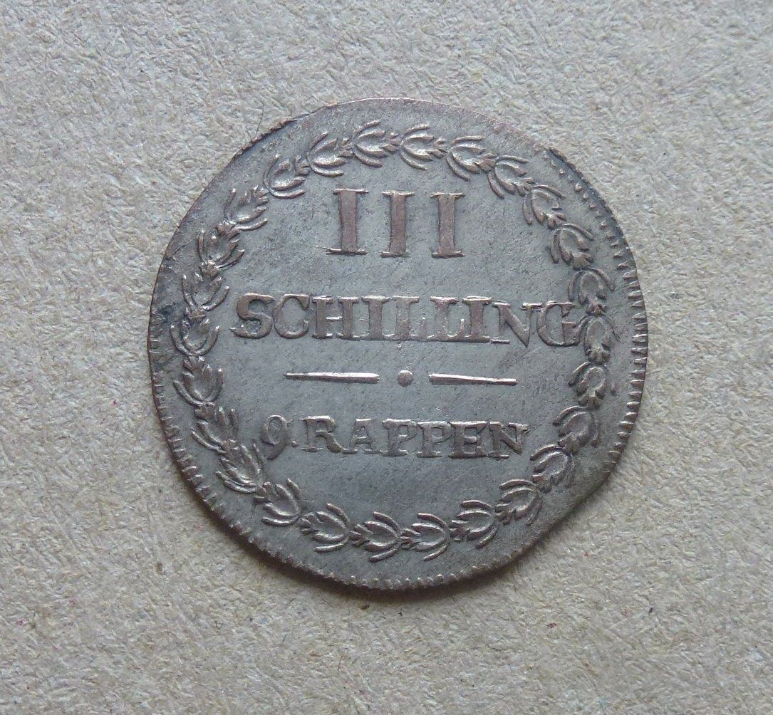 Tutti le monete: Glarus ++ 3 Schilling 1808, gute Erhaltung – Usato da Walkringen venduto da Casablanca777 1