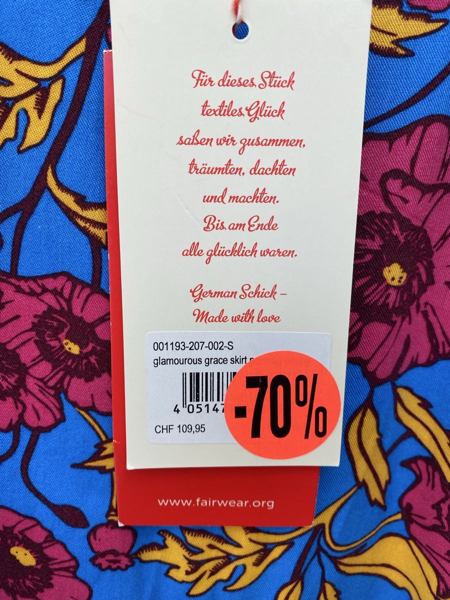 Blutsgeschwister Gonne: Blutsgeschwister Rock Neu mit Etikette Gr.S – Nuovo e nell'imballaggio originale da Solothurn venduto da wulli10 4