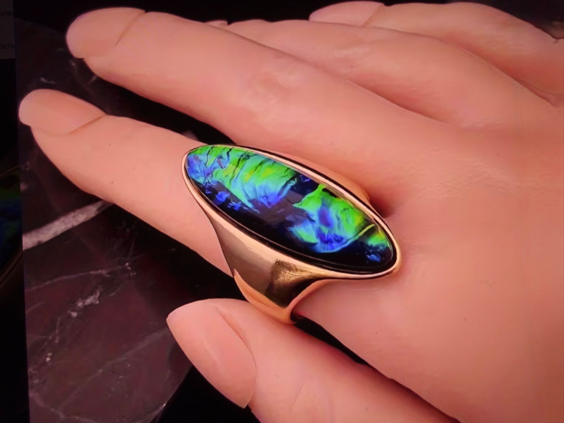 Ringe: Neuer Modisch auffälliger Ring mit Synthetischem Opal ! – Neu und originalverpackt aus Kaltbrunn von Wigwam7 2