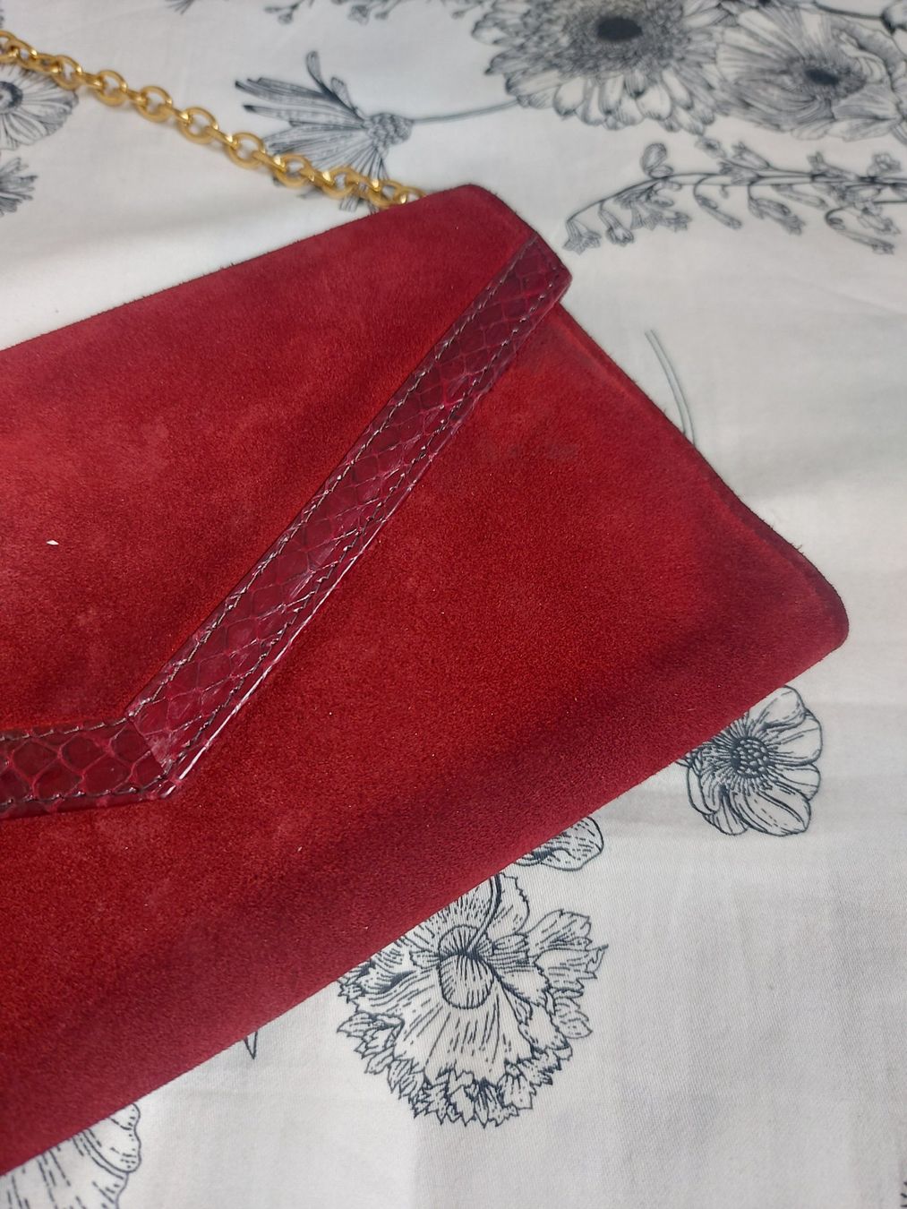 Borse da donna: Pochette vintage en daim – Usato da Lausanne venduto da Super-cerise 1
