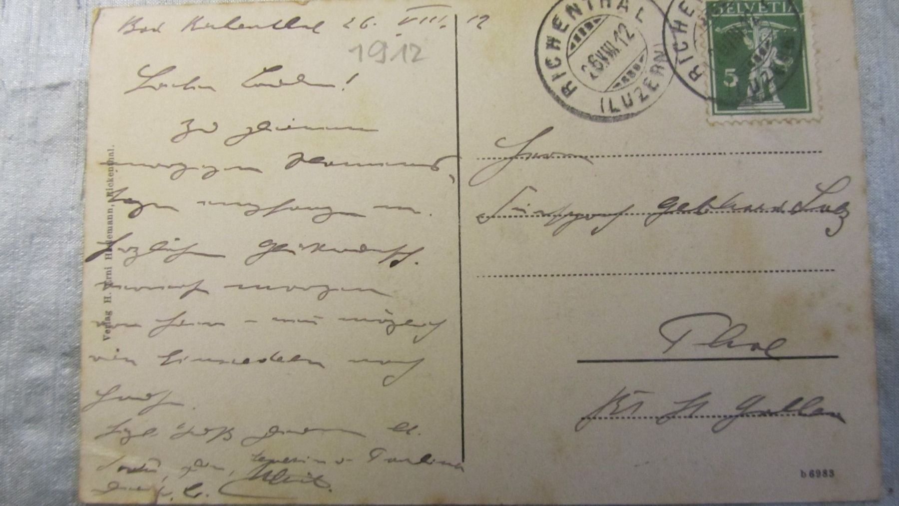 Cartes postales: Rickenthal – D'occasion à Bischofszell par Joachim-115 1