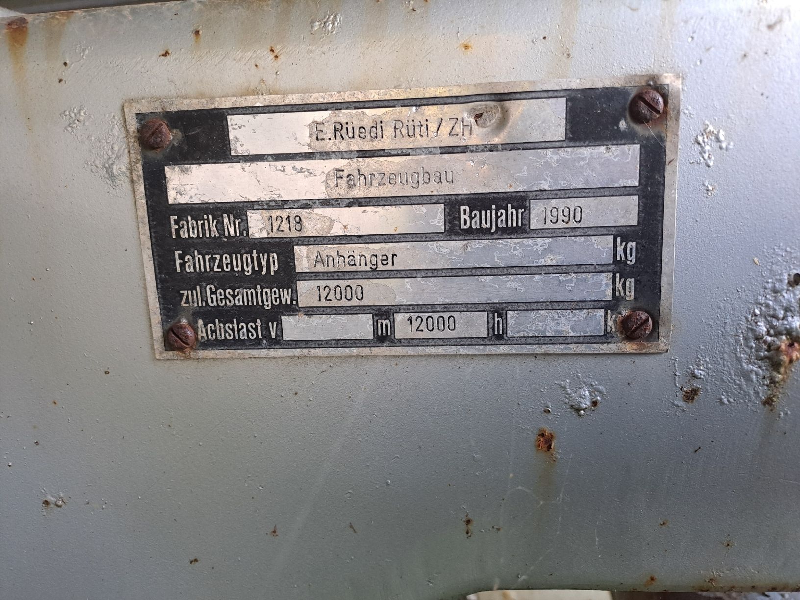 Trattori: Dolly achse – Usato da Oberhelfenschwil venduto da Fiat1880 1