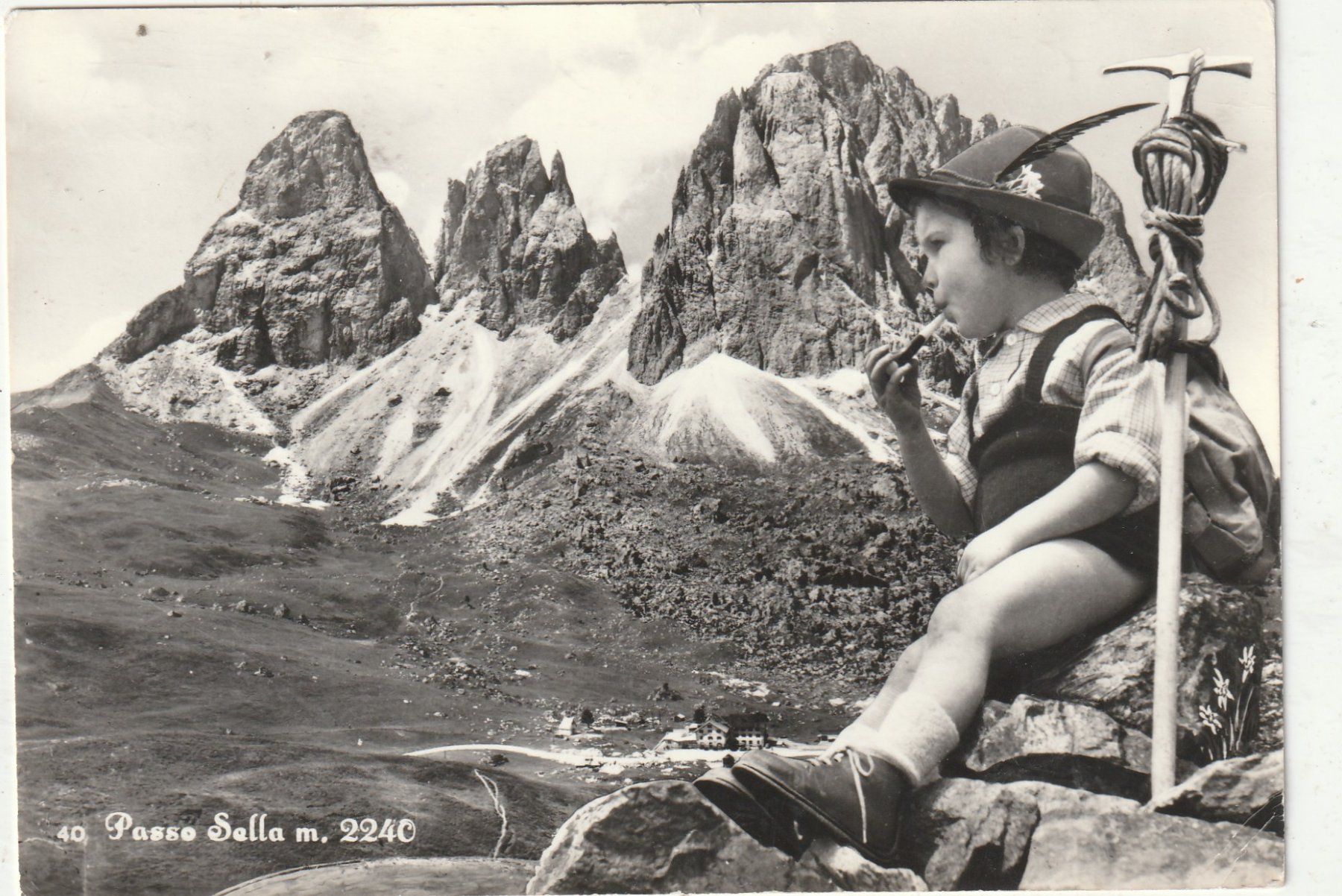 Cartoline postali: Kleiner Bergsteiger – Usato da Lumbrein venduto da made02